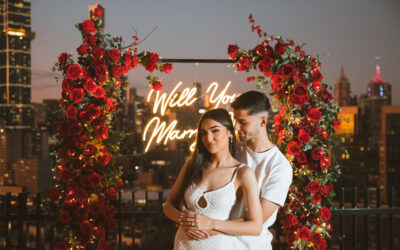 Lavdim & Kaylah’s Melbourne City Rooftop Engagement Proposal